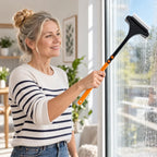 Fensterreinigungsbürste 2-in-1 mit Gummiabzieher
