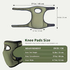 Ergonomic garden knee pads with adjustable straps