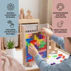 Wooden puzzle blocks for children from 2 years – Montessori educational toy