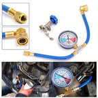 Air conditioning filling hose with pressure gauge for R134A R12 R22