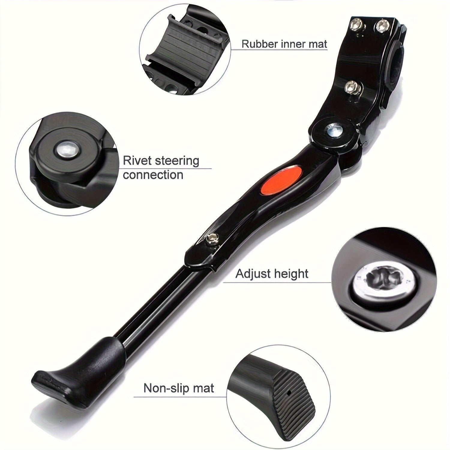 Height-adjustable bicycle stand 32.7-37.8 cm aluminum