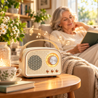 Bluetooth-Lautsprecher Retro-Design mit FM-Radio