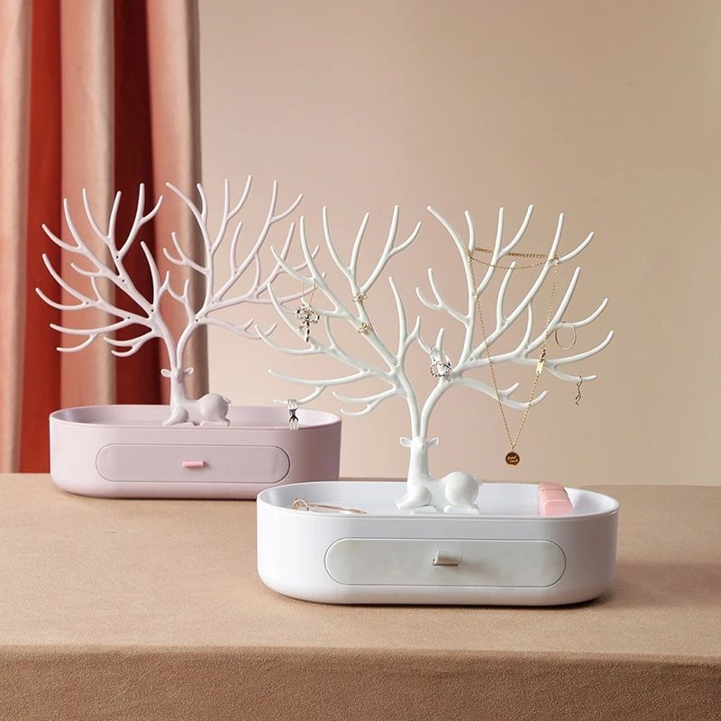Schmuckständer Baum Design mit Schublade