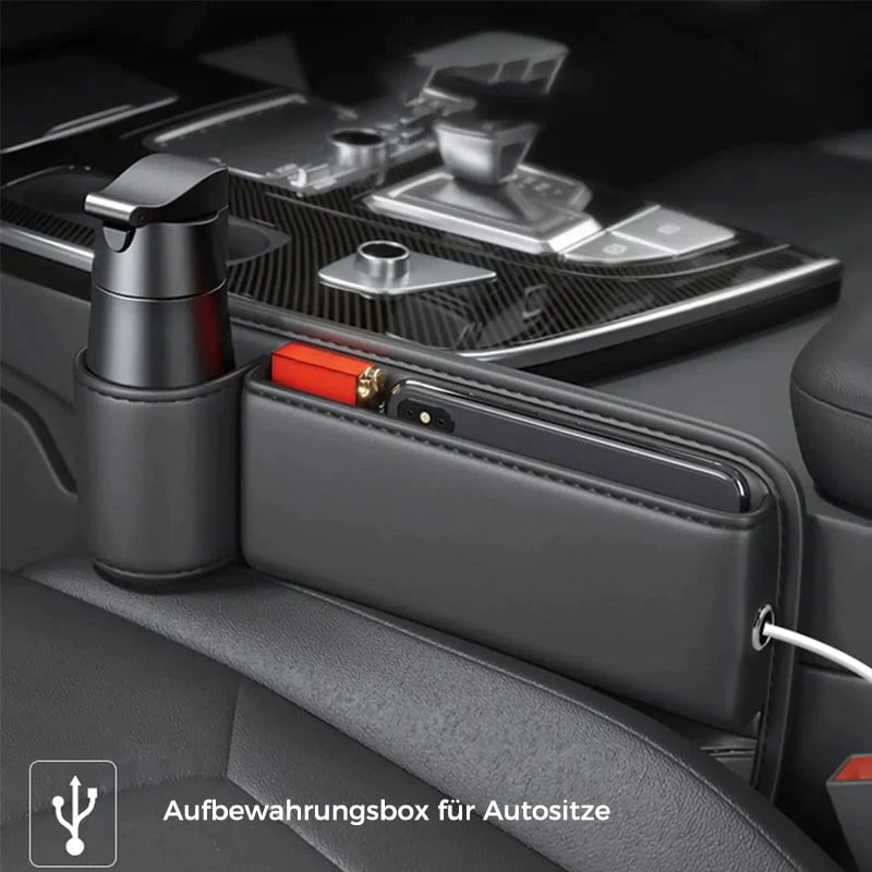 Auto-Organizer für Sitzlücke mit Getränkehalter