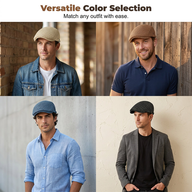 Men's summer cap breathable adjustable with sun protection