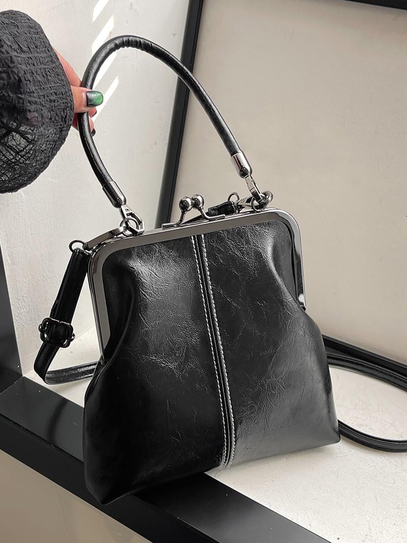Vintage Handtasche mit Bügelverschluss