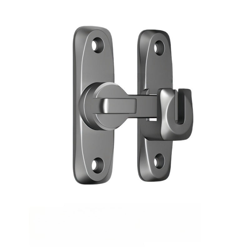 Universal latch adjustable to 90° and 180° for sliding doors