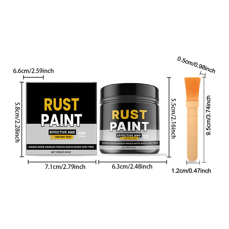 Rust protection paint for metal protection and surface restoration