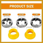 Thread cutter for water pipes with 3 sizes