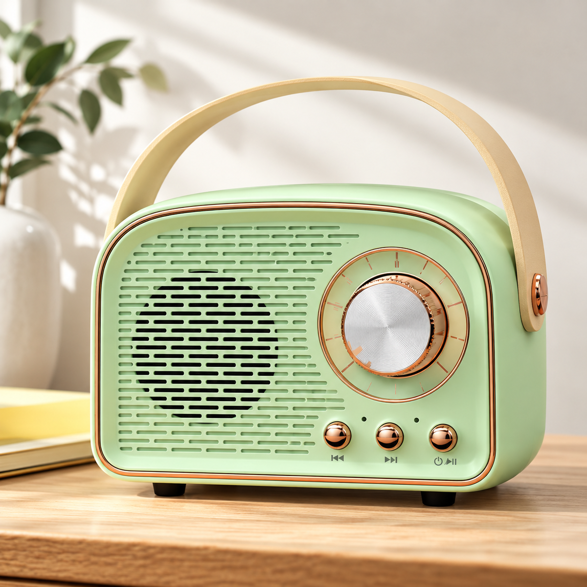 Bluetooth-Lautsprecher Retro-Design mit FM-Radio