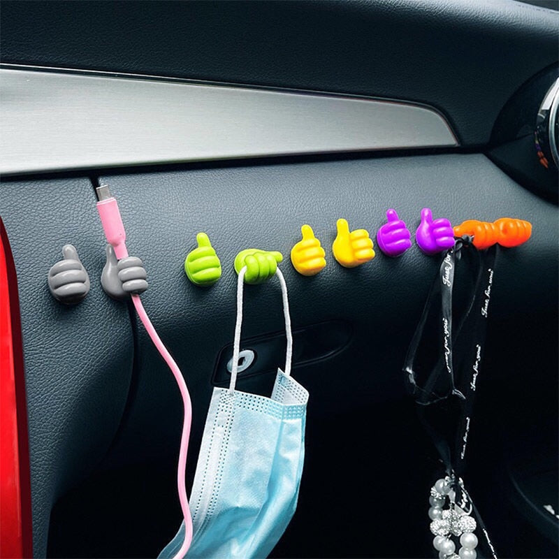 Kabel-Haken Daumen-Form Silikon – Selbstklebend für Ordnung