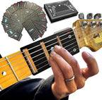 Gitarren-Akkordkarten Set mit Lernhilfe und Transportbox