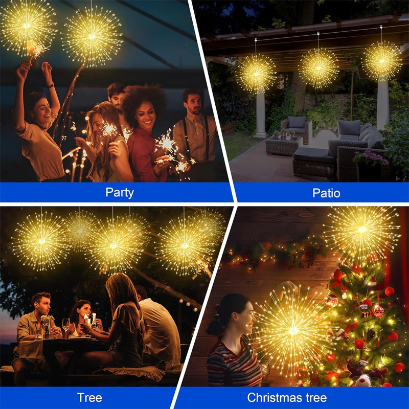 Solar Fireworks Lights – Automatic LED Outdoor Decoration