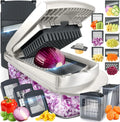 Vegetable Cutter with 8 Blades – Chopping, Slicing, Grating, and Dicing