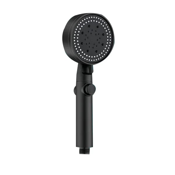 High-pressure shower head with 5 spray types and self-cleaning function