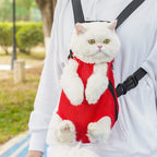Haustier-Rucksack mit Beinaussparungen für Katzen und Hunde