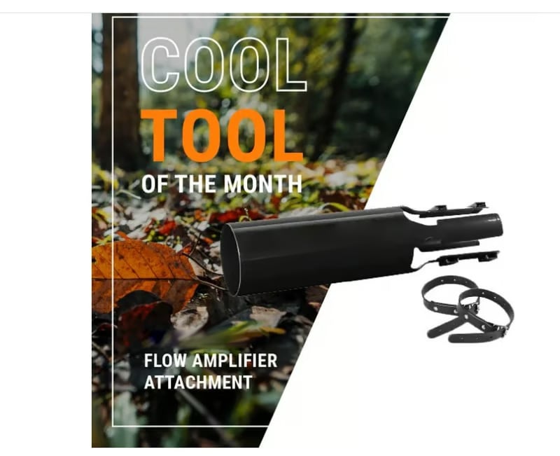 Leaf Blower Air Booster Attachment with Venturi Design