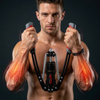 Hydraulic arm trainer with adjustable resistance - chest & forearm trainer
