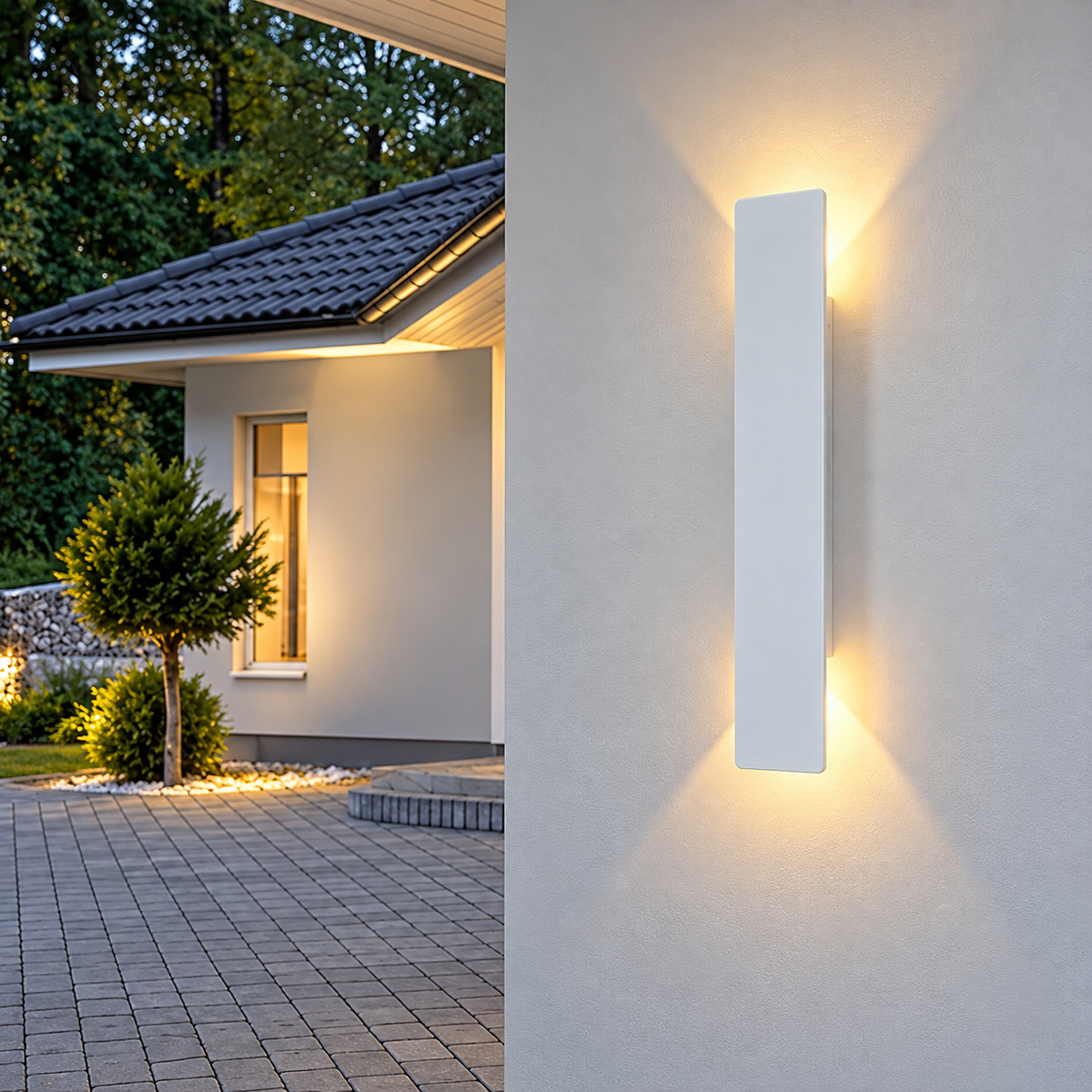 LED-Wandleuchte Aluminium wetterfest – für Innen und Außen