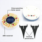 Solar Gartenleuchten mit Mosaikglas 6 LEDs