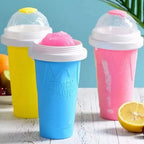Slush maker cup with cooling core