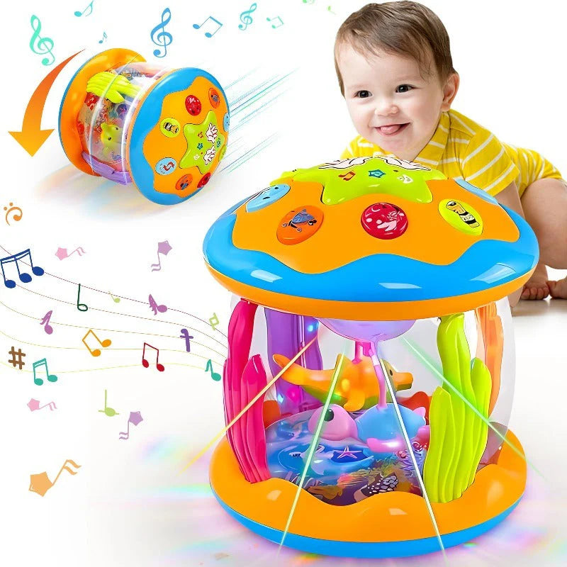 Rotating Baby Night Light Projector with Music