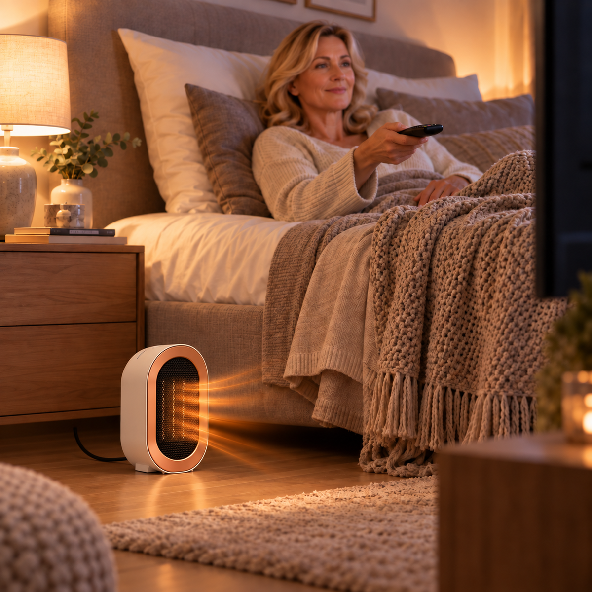 Elektroheizung Metall mit Thermostat