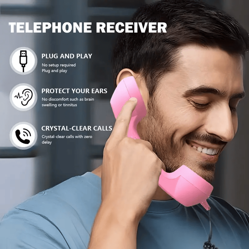 Retro-Telefonhörer mit ergonomischem Design