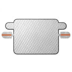 Winter windshield cover with mirror protection and door flaps, 260 x 116 cm