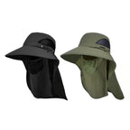 Sonnenhut mit abnehmbarem Nackenschutz und Gesichtsmaske