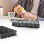 Medication Organizer 28 Compartments – Weekly Dispenser for Tablets