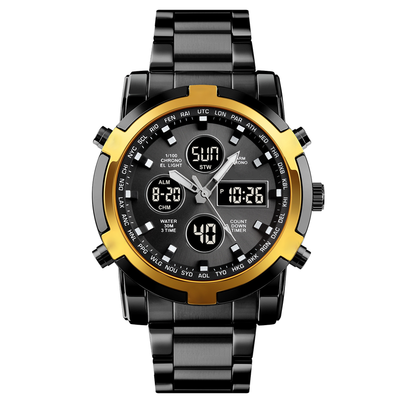 Digital-Armbanduhr mit Multifunktionsdisplay