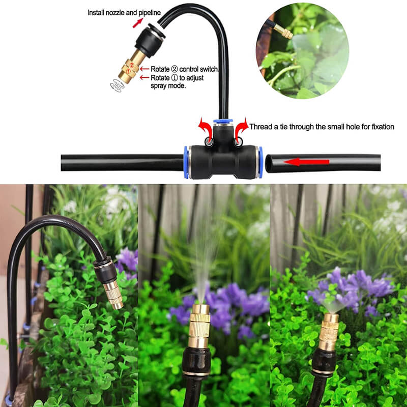 Drip Irrigation System with Root Watering Tubes – Modular, 8 mm