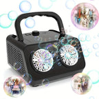 Bubble machine with 26 nozzles