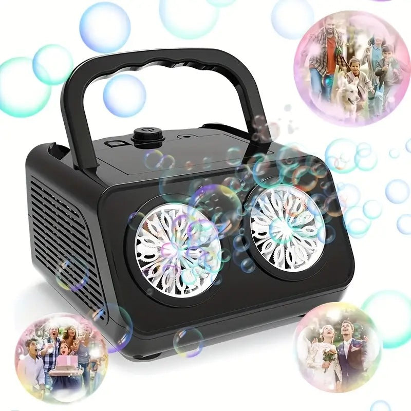 Bubble machine with 26 nozzles