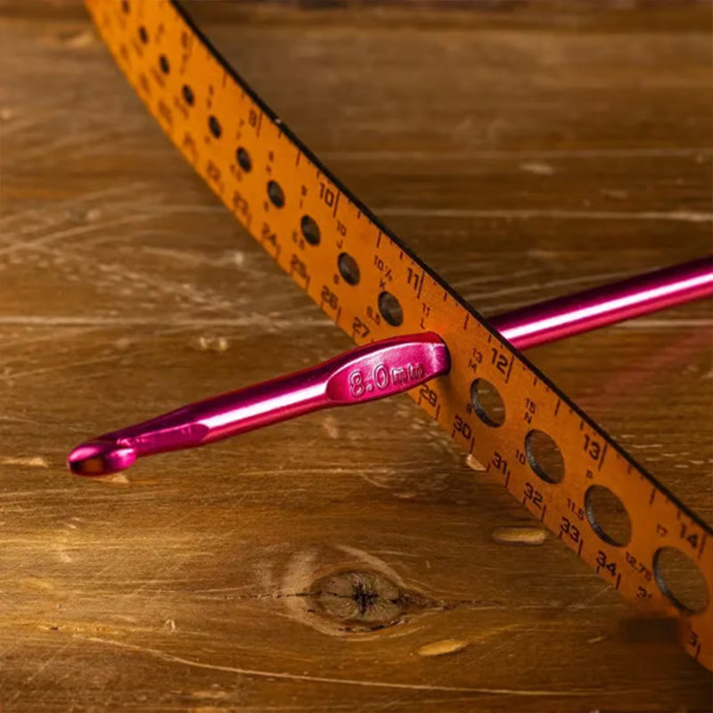 Leather Measuring Ruler for Handicrafts - 7-in-1 Multifunction Tool