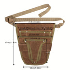 Garden tool belt with multiple compartments