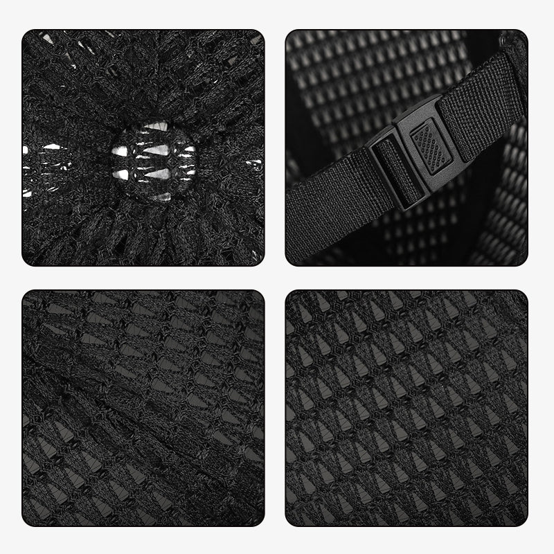 Rimless mesh cap with breathable fabric