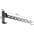 Foldable wall dryer with 180° swivel function