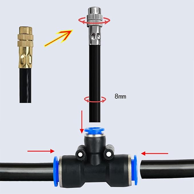 Irrigation system with adjustable sprayers
