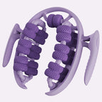 Massage roller for legs with ergonomic knobs