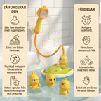 Bath toy boat with shower head – interactive water play