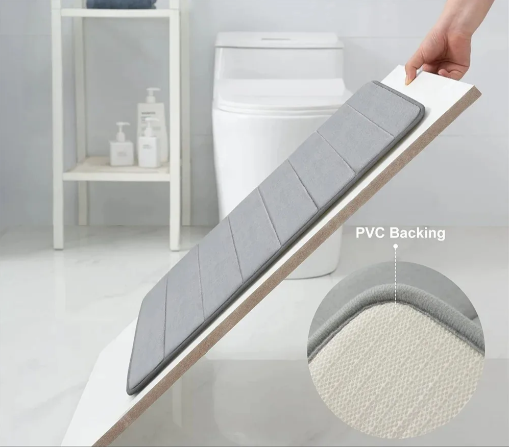 Memory Foam Badematte rutschfest mit 3D-Design