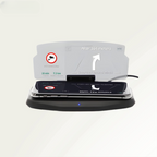 Heads-up display with wireless charging station for the car