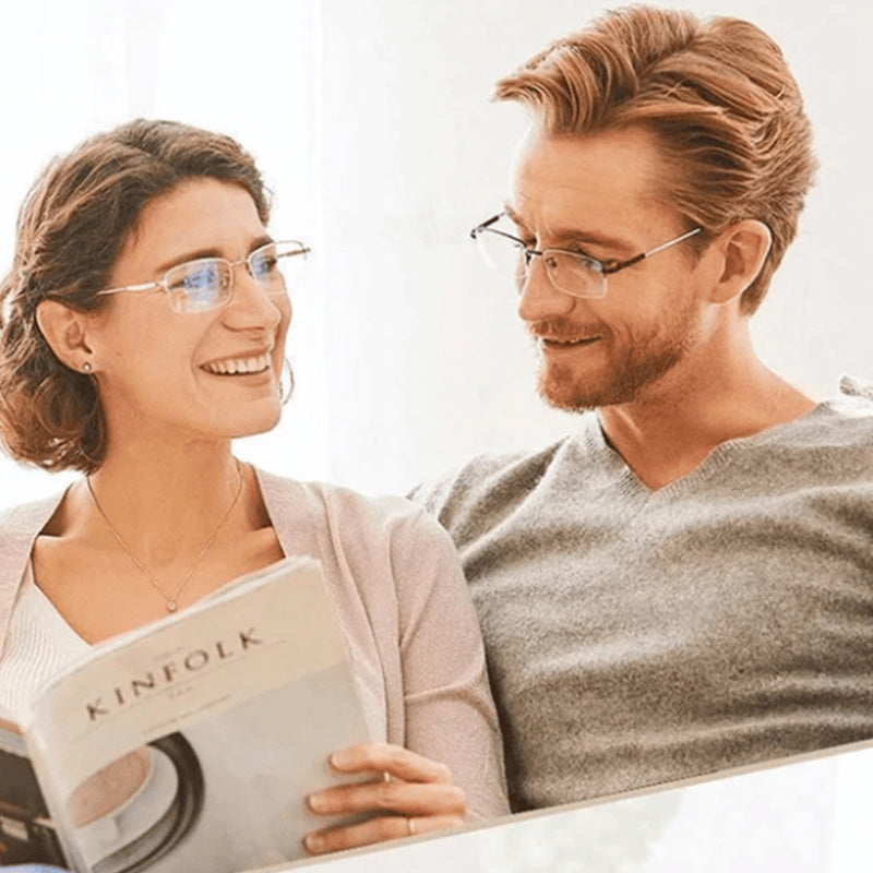Multifokale Lesebrille mit Blaulichtfilter