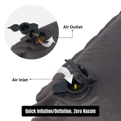 Aufblasbares Reisekissen ergonomisch für Nackenunterstützung