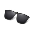 Clip-on polarized sunglasses with flip-up function