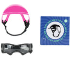 Hundehelm mit Schutzbrille – verstellbares Set