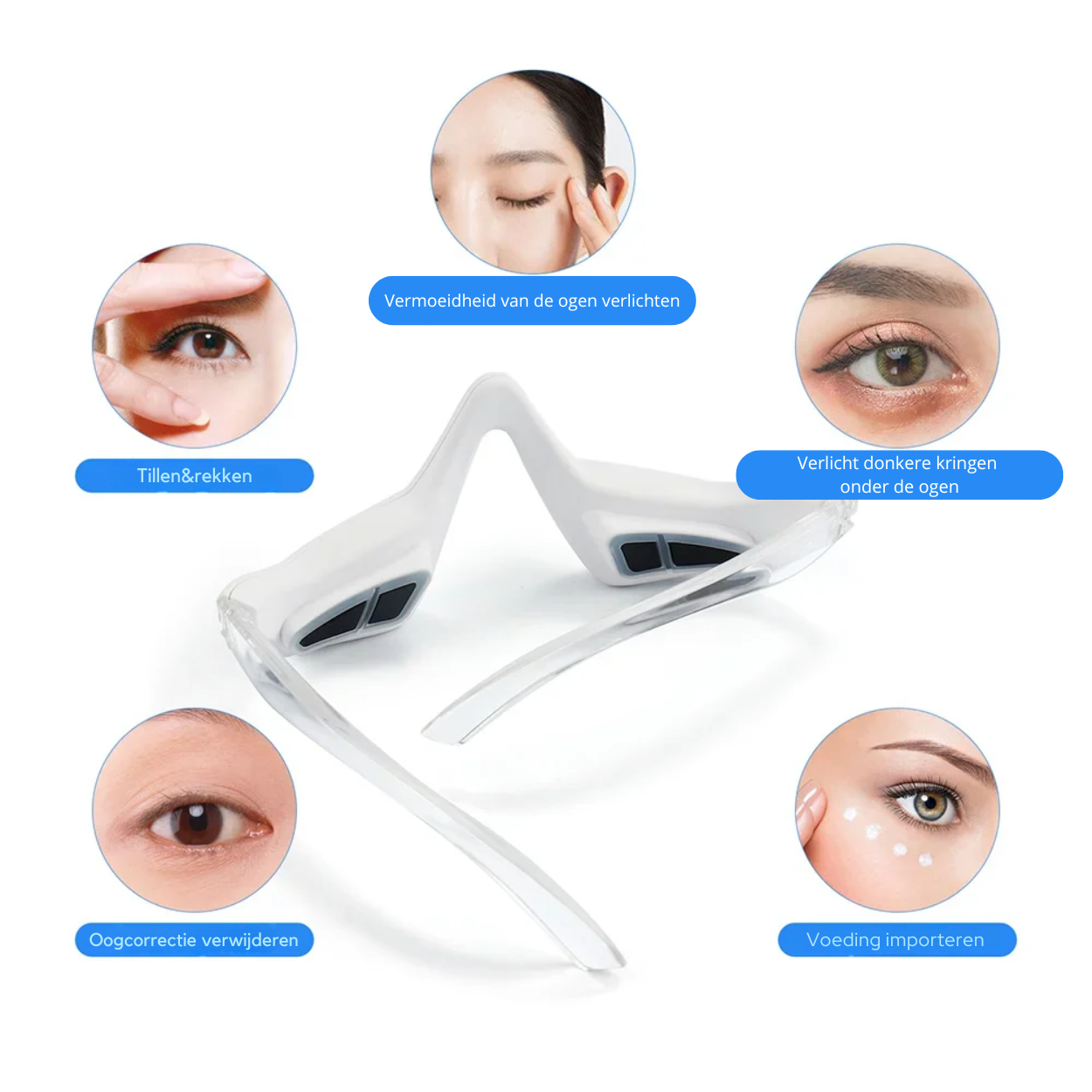 LED-Rotlichttherapie-Brille für Augenpartie