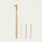 Perlstickerei-Set mit 3 Nadeln – Stickrahmen-Haken für Perlen